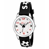 Kool Kidz Analogue Watch Football Design - Black