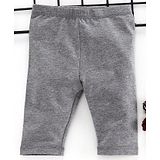 Fox Baby Full Length Solid Leggings - Grey