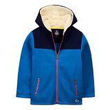 Cherry Crumble By Nitt Hyman Full Sleeves Solid Colour Hooded Jacket - Blue