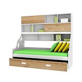 Alex Daisy by Tiffany Alex Daisy Wooden Bunk Bed Hybrid - Oak