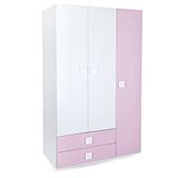 Alex Daisy by Tiffany Alex Daisy Wooden Three Door And Two Drawer Wardrobe - Pink