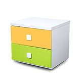 Alex Daisy by Tiffany Alex Daisy  Wooden Bedside Table - Young America - Yellow And Green