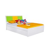 Alex Daisy by Tiffany Alex Daisy Young America Wooden Queen Size Bed - Yellow and Green