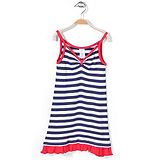 Zutano Singlet Dress - Navy Blue & White