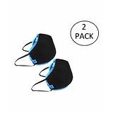 Fastrack Super Shield 4 Layer Reusable Mask Black - Pack of 2