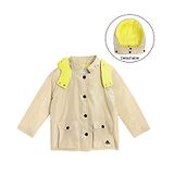 Cherry Crumble By Nitt Hyman Full Sleeves Lightweight Puffer Hooded Jacket - Beige