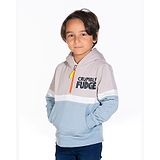 Cherry Crumble By Nitt Hyman Full Sleeves Crumbly Fudge Printed Hoodie - Grey