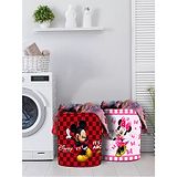 Disney By Kuber Mart Industries Laundry Bag Disney Mickey & Minnie Print Set Of 2 - Maroon Pink