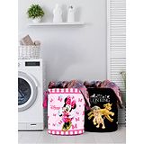 Disney By Kuber Mart Industries Laundry Bag Disney Minnie & Lion King Print Set Of 2 - Black Pink