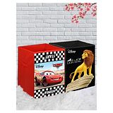 Disney By Kuber Mart Industries Pixar Cars & Lion King Storage Boxes Pack of 2 - Red Black