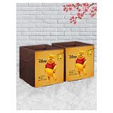 Disney By Kuber Mart Industries Winnie The Pooh Storage Boxes Pack of 2 - Brown