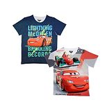 Disney By Wear Your Mind Disney By Crossroads Pack Of 2 Half Sleeves Cars Printed Tees - Multi Colour