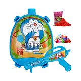 Fiddlerz Holi Pichkari Water Gun Toy with Back Holding Tank With Holi Combo of 100 Water Balloons & 1 Pkt Holi Gulal