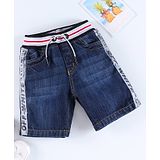 Little Kangaroos Full Length Denim Shorts - Dark Blue