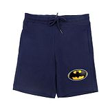 Batman DC By Wear Your Mind Batman By Crossroads Batman Symbol Print Shorts - Navy Blue