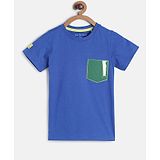 Tales & Stories Half Sleeves Printed Tee - Blue