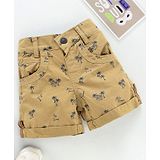 Little Kangaroos Mid Thigh Length Shorts - Beige