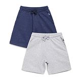 Campana Pack Of 2 Solid Colour Shorts - Grey & Blue