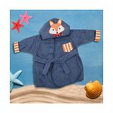 Baby Moo Fox Bathrobe - Blue