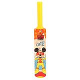 Disney Cricket Bat Mickey Mouse Character Print - Red & Yellow