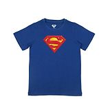 Superman By Crossroads Half Sleeves Superman Character Print T-shirt - Royal Blue