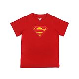 Superman By Crossroads Half Sleeves Superman Character Print T-shirt - Red