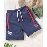 Babyhug Mid Thigh Shorts Spiderman Graphic - Blue