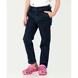 Cherry Crumble By Nitt Hyman Solid Jeans - Navy Blue