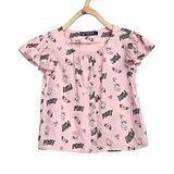 Allen Solly Juniors Cap Sleeves Printed Top - Pink