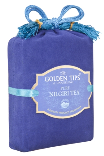 Golden Tips of Darjeeling Pure Nilgiri Tea with Velvet Pouch