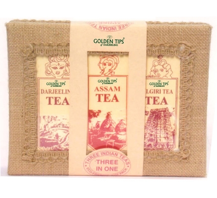 Golden Tips 3-In-1 Darjeeling Assam & Nilgiri in Jute