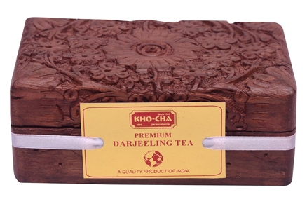 Kho-Cha Premium Darjeeling - Hand Carved Wooden Box