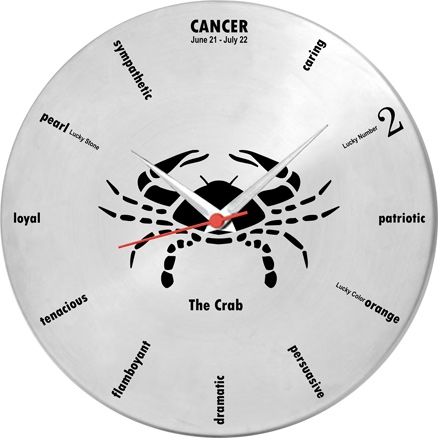 Ravenn - Cancer Sun Sign Wall Clock