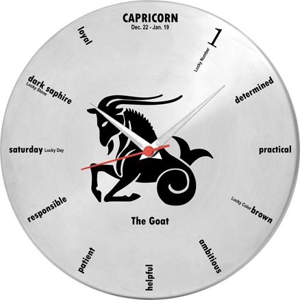 Ravenn - Capricon Sun Sign Wall Clock