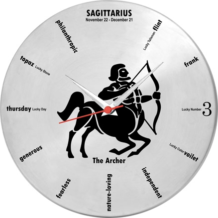 Ravenn - Sagittarius Sun Sign Wall Clock