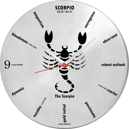 Ravenn - Scorpio Sun Sign Wall Clock