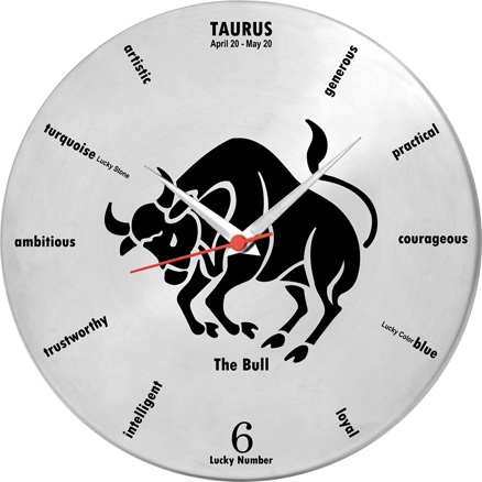 Ravenn - Taurus Sun Sign Wall Clock