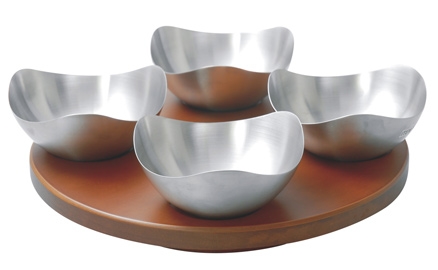 Ravenn - Revolving Snack Tray With Bowls