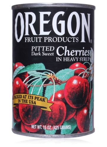 Oregon Dark Sweet Cherries in Heavy Syrup