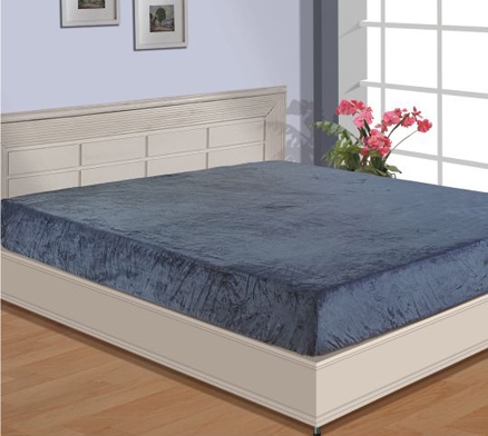 Velvet Comfort Fitted Bedsheet FB Blue