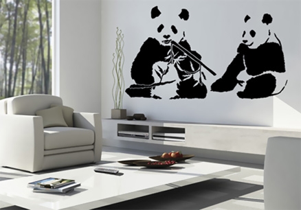 Krazy Walls Panda Wall Decal