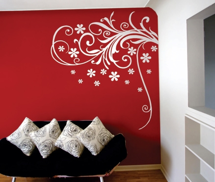 Krazywalls Curly Swirls Wall Decal - White