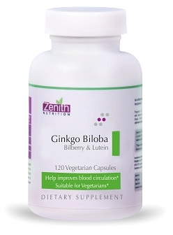Zenith Nutrition Ginkgo Biloba With Bilberry & Lutein