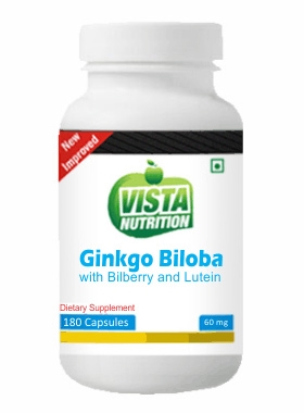 Vista Nutrition Ginkgo Biloba With Bilberry And Lutein