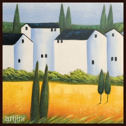 Child Art - Landscape And Houses II