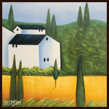 Child Art - Landscape And Houses III