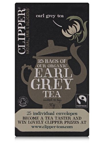 Clipper Organic Earl Grey enveloped tea bags