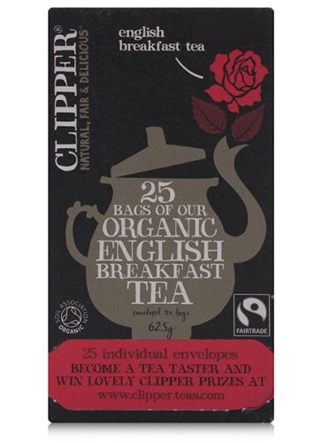 Clipper Organic English Breakfast enveloped tea bags