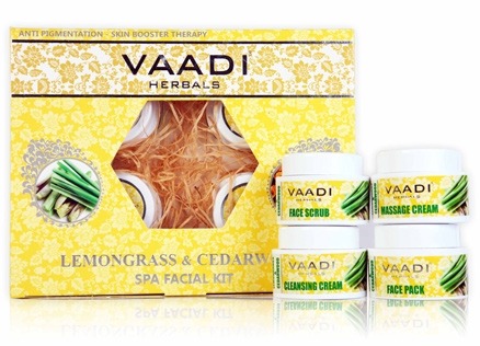 Vaadi Herbals - Lemongrass And Cedarwood Spa Facial Kit