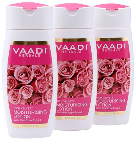 Vaadi Herbals - Moisturising Lotion With Pink Rose Extract